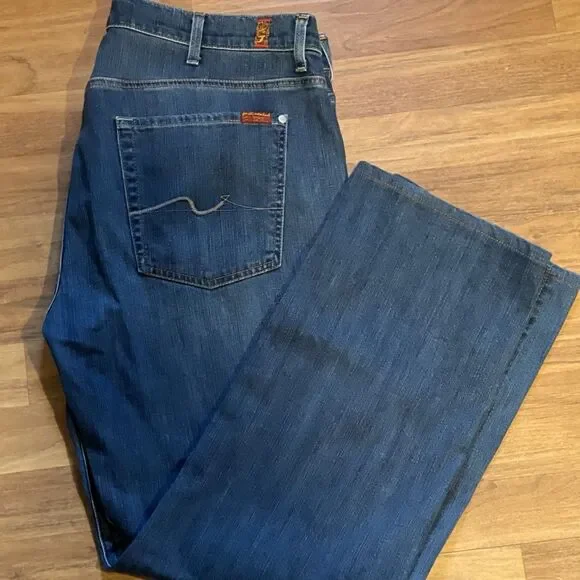 Jeans 7 For All Mankind Austyn size 38 Nice Preowned Condition Bootcut - Picture 1 of 7